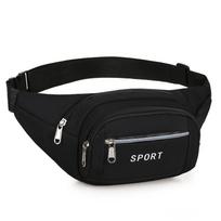 1Pc New Fanny Pack Men and Women Multi-functional Large-capacity Construction Site Work Business Cashier Bag Outdoor Sports Mobile Phone Wallet black