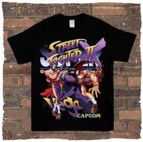 Žaidimas Pavasaris Street Fighter Rock Rap Laisvi Aukštos Gatvės Aukštos Kokybės Vyriški ir Moteriški Marškinėliai Laisvalaikio Paprasti Animacijos Stiliaus Įsimylėjėliams 3XL blue