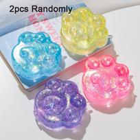 4 Colors Cat Paw Pinch Stress Relief Toy  Venting Ball Fidget Toys Taba Squishy Decompression For Office Classroom Holiday Gifts blue