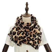 Prabangaus Prekės Ženklo Storas Kašmyro Šalikas Moterims Leopardų Rašto Tippet Pashmina Skara Ir Apklotas Dizainerio Bufanda Echarpe Antklodė Stolis 80x200 beige