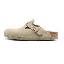 Birkenstock Boston Suede Leather Narrow Fit Sandals 'Faded Khaki' Men's 1025844 EU 36 gray