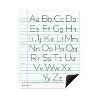 Magnetic Backing Notebook Paper, Smooth Writing Laminated Dry Erase Sheets for Classroom Learning Teaching Handwriting Skills Reusable Teacher Gift 1pc white