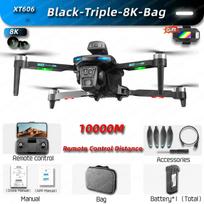 XT606 Dronas 8k Profesionalus 4K HD Kamera su 5G Oro Fotografija Kliūčių Šepetys Bešepetėlis 360° Protingas Kliūčių Vengimas Sulankstomas Kvadrokopteris 8K + 2 batteries