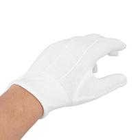 2pcs Full Finger Billiard Referee Gloves Cotton Blend Gloves Full Finger Snap  Billiard Games