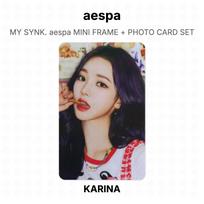 aespa MY SYNK. aespa MINI FRAME + PHOTO CARD SET Official Photocard GISELLE
