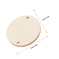 50Pcs Round Wooden Slices Core Wooden Plaque Calendar Set Birthday Reminder Hanging Board DIY Family Anniversary Decoration chaki