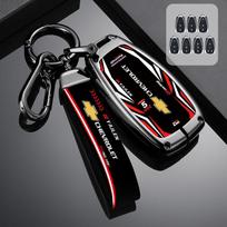 Automobilio rakto dėklas Dėklas Korpusas Laikiklis Chevrolet Chevy Malibu Camaro Cruze Traverse Spark Sonic Volt Trax Blazer Onix Orlando Sonic gray