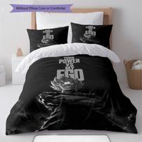Son Goku Pattern Bedding Home Decoration Birthday Gift ( 1 duvet cover + 2 pillowcase, without core),fan merchandise. 135x200cm white
