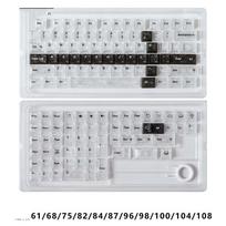 Ice Transparent Mechanical Keyboard Keycaps Cherry Profile PC Keycaps  Mechanical Keyboard Style B