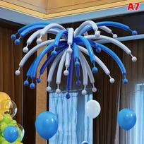 Colorful Long Strip Balloons Dopamine Firework Decoration Balloon Multicolor Latex Balloon Birthday Wedding Party Photo Backdrop