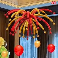 Colorful Long Strip Balloons Dopamine Firework Decoration Balloon Multicolor Latex Balloon Birthday Wedding Party Photo Backdrop