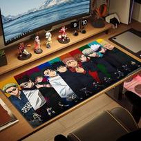 Anime Jujutsu Kaisen Color Mouse Pad Large Gaming Table Cushion Non-slip Laptop Tablet Big Mousepad XXL Mat Mini PC Playmat With Lock edge 30cmx80cm(11.8x31.5inch)