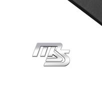 MS Emblem Car Styling 3D Sticker Metal LOGO Badge For Mazda 2 3 5 6 8 Atenza Axela CX4 CX9 CX5 MX5 CX-4 CX5 CX-7 MS MazdaSpeed gray