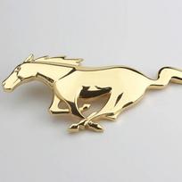 20x7.5CM Metal Car Front Grille Horse Badge Trunk Sticker for Ford Mustang 2.3T Shelby GT350 GT500 GT 2015-2017 Rear Emblem Grille