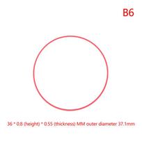 1Pc Watch Glass Waterproof Gaskets O-Ring Dia 32Mm-38Mm High 0.8/0.9Mm Thick 0.55/0.6Mm Watch Case Gasket Ring Replace Parts 36x0.8x0.55mm pink
