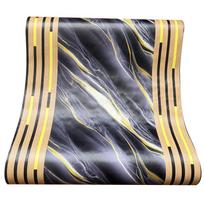 Luxury 3D Grille Gilded Marble Self-Adhesive PVC Wallpaper 45cm x 300cm/roll