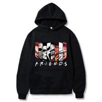 Helovino Draugai Hoodies Vyrams Mada Ilgomis Rankovėmis Siaubo XL juoda