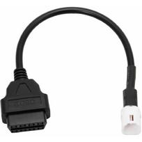 16 Pin 6 Pin OBD2 OBDII Motorcycle Diagnostic Cable Adapter Compatible with Husqvarna per Yamaha 4Pin black