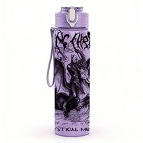 1PC Black Band Group A B C 750ml sports water bottle leakproof straw lid outdoor office home violetinė