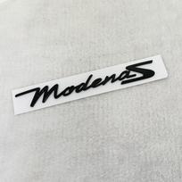 3D ABS GT automobilio ženkliuko lipdukai Maserati Levante Quattroporte Ghibli Modena GT MC20 priedams modenaS Black 1pcs gray