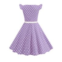 Madinga taškuota vaikiška suknelė Fresh Retro sijonas 120 gray