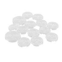 14 Pcs Fighting Game Keyboard Keycap 22.5mm 28.5mm Fight Stick Key Cover for Replacement skaidrios baltos spalvos