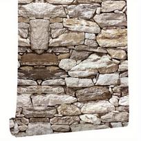 5m Nostalgiški Retro Plytų Tapetai (1 ritinys) – Lipnus, Nuimamas įėjimo barui, gyvam fono sienai, spintelėms ir dekorui 45*500cm/17.7*196.85in gray