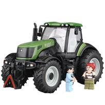 1/30 Lydinio Traktoriaus Modelis Metalinis Traukiamasis Žemės Ūkio Įrankis Automobilis Dirbamas Žemės Automobilis Žemės Ūkio Transporto Priemonės Modelis Su Garsu Vaikams Žaislas Dovana