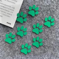 Funny Cat Paw Print Reflective Motorcycle Decals Moto Helmet Scooter Auto Body Windshield Decal Accessories Premium green