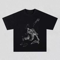 Naujas Billie Eilish Yk Grafikos Medvilninis Marškinėlis Naujas Trumpomis Rankovėmis Unisex Moteriškos Mados Hiphopas Vasaros Marškinėlis Gerbėjų Dovanos 4XL gray