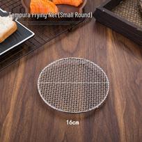 Stainless Steel 304 Half-Round Grill Net & Cooling Rack for Tempura and Pork Chop