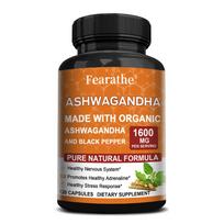 Organic Herbs Capsules 1600mg with Black Pepper Extract, Vegan Non-GMO Gluten Free, 120 Vegetable Capsules 120 Capsules