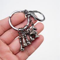 Alloy Chess Pendant Keyring Silver Gold Chess Bag Charms Chess Piece Keychain  Chess Lover juoda