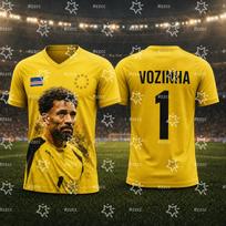 2026 Cape Verde  No.1 goalkeeper football jersey Summer Sports Men's T-Shirt Children's Clothing Tee Woman 6XL black