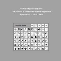 Csp Dažų Spartusis Piktograma Klaviatūros Lipdukas Clip Studio Paint Planšetės Klaviatūros Lipdukas Dažų Spartusis Piktograma Klaviatūros Lipdukas A1 white
