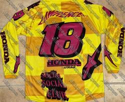 Honda Summer Moto Cycling Long Sleeve #18 Tee Breathable Motocross Jersey Men And Women Motorcycle Racing Enthusiasts Uniform XXXXL