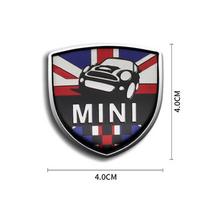 1/2 vnt. 3D metaliniai automobilio stiliaus skydo lipdukai bagažinėje, išorėje, automobilio lipdukai, aksesuarai MINI Cooper JCW WORKS R55 R56 F55 F56 R57 black