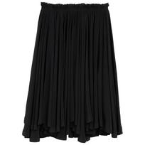 Midi sijonas moterims, Juoda, Midi corolla skirt