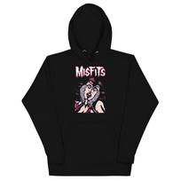 Misfits - Screaming hoodie-Casual Pullover Sweatshirt Sweatshirt Black New M white