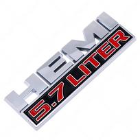 1Pcs 3D 5.7 6.4 HEMI Car Side Fender Rear Trunk Emblem Badge Sticker Decoration 5.7LITER