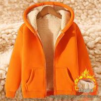 Women's Retro Hong Kong Style Lambswool Hoodie - Thick, Solid Color, Casual Winter Top M brown