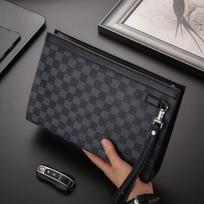 Vyriška PU odos delninė, didelės talpos, verslo-laisvalaikio piniginė su grandinėlės dirželiu, kasdieniam nešiojimui, kelionėms Black Pre-order