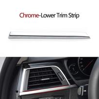 Kairiarankis Priekinis Kairysis Prietaisų Skydelio Kondicionieriaus Angos Grotelių Lizdo Dangtelio Skydelis Apatinė Apdailos Juosta BMW 3 4 Serijos F30 F31 F34 F35 F32 F33 F36 F82 F83 gray