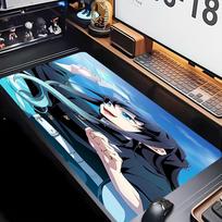 Nezuko Demon Slayer Muichiro Tokito Theme Premium Non-slip Mouse Pad with Stitched Edges,Durable Rubber Material,for Desktop & Gaming Great Gifts 30cmx80cm