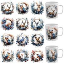 12 PCS Musical Notes UV DTF Stickers, UV DTF Cup Wrap 12 PCS/Set gray