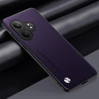 Prabangus PU odos dėklas Realme GT6 GT 6T 6 T 5G telefonui, Silikoninis visiškos apsaugos galinis dangtelis Realme GT Neo 6 SE GT6T telefonui For Realme GT Neo 6 violetinė