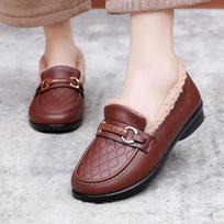 Thickened Women's Fashionable Soft-soled Anti-slip Lazy Shoes with Cotton Boots on One Foot 41 kava