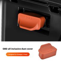 OBD Port Protector Silicone Cover Universal Car Diagnostic Socket Dust Cap Auto Interior Accessories Styling Trim red