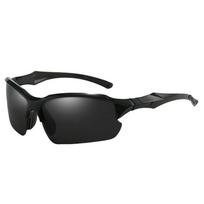 Polarized Iridescent Sunglasses: Windproof Sports Glasses for Cycling, Hiking, and Outdoor Activities black