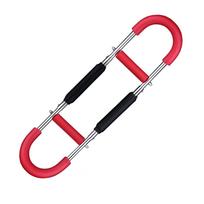 Twister Arm Trainer Adjustable Portable Power Twister Bar U-Shaped Power Twist Arm Trainer Twister Arm Exerciser Indoor Workout raudona